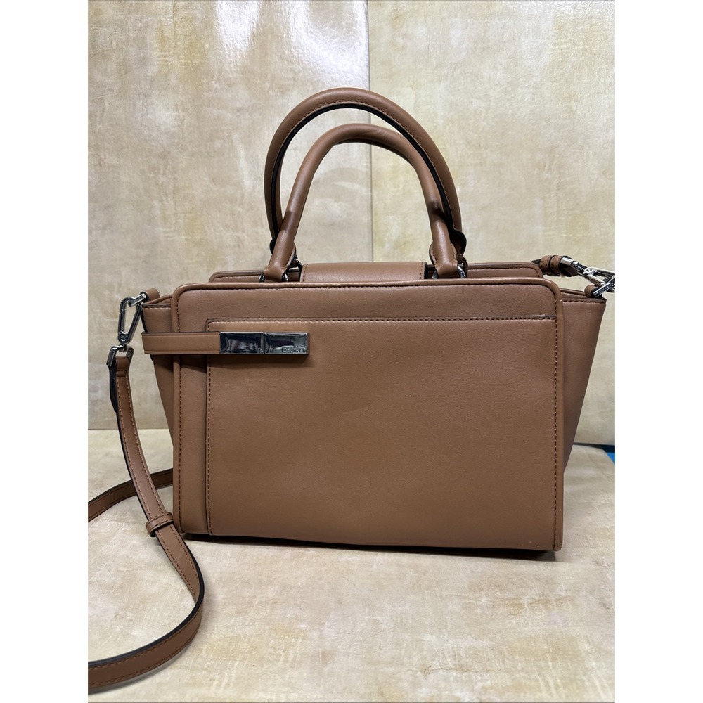 Calvin Klein Jade Tailored Satchel‎ Designer Woman's Handbag WOW!